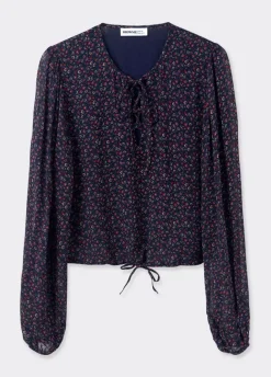 Blusa Tiras Cruzadas Estampada-Brownie Spain Clearance