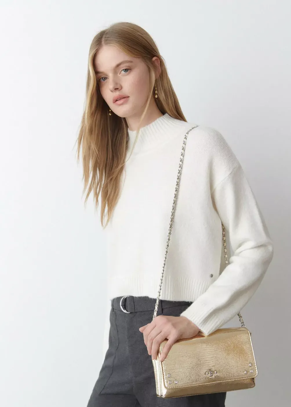 Bolso Doble Shiny Grabado-Brownie Spain Sale