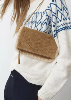 Bolso Doblefaz Acolchado Tachas Piel-Brownie Spain Sale