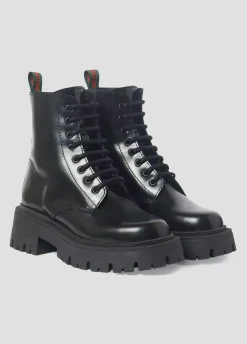 Bota Acordonada Piel-Brownie Spain Best