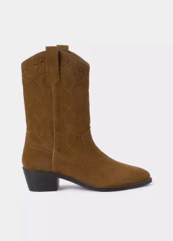 Bota Cowboy Estrellas Piel-Brownie Spain Sale