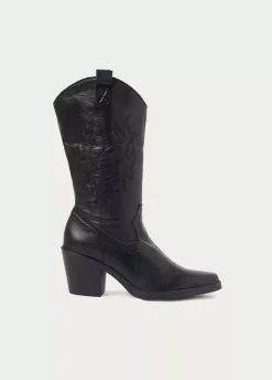 Bota Cowboy Pespuntes-Brownie Spain New