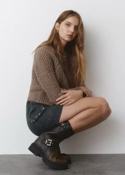 Bota Motera Hebillas-Brownie Spain Hot