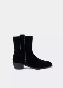 Botin Alto Tiras Bolitas Piel-Brownie Spain New