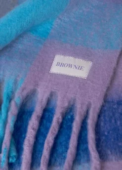 Bufanda Gruesa Cuadros Flecos-Brownie Spain Outlet