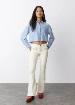 Camisa Cropped Rayas-Brownie Spain Hot