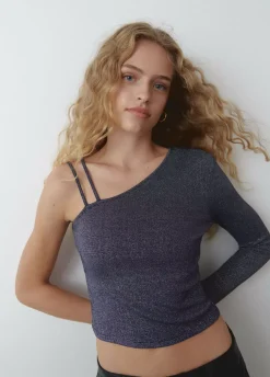 Camiseta Asimetrica Con Tirantes-Brownie Spain Discount