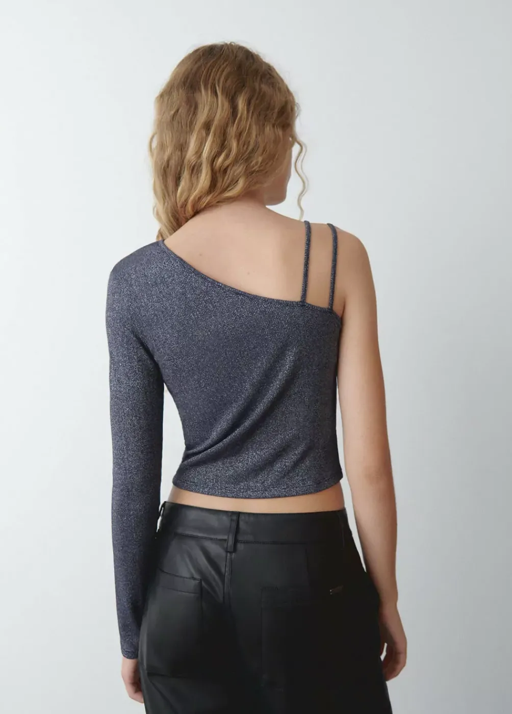 Camiseta Asimetrica Con Tirantes-Brownie Spain Discount