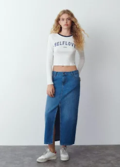 Camiseta Manga Larga Contraste-Brownie Spain Outlet