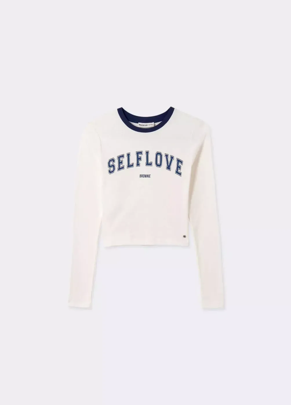 Camiseta Manga Larga Contraste-Brownie Spain Outlet