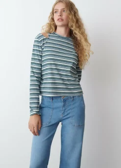 Camiseta Rayas Cut Out-Brownie Spain Clearance