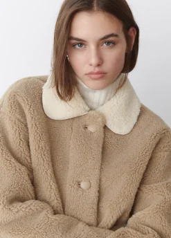 Chaqueta Borreguito Cuello Contraste-Brownie Spain Hot