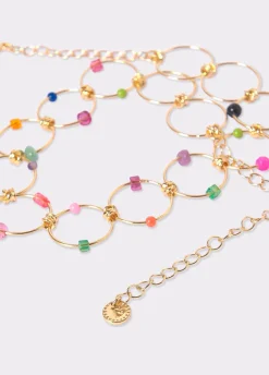 Collar Choker Aros Piedras-Brownie Spain New