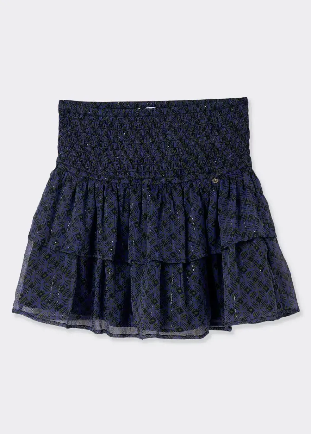 Falda Volantes Cintura Smock-Brownie Spain Hot