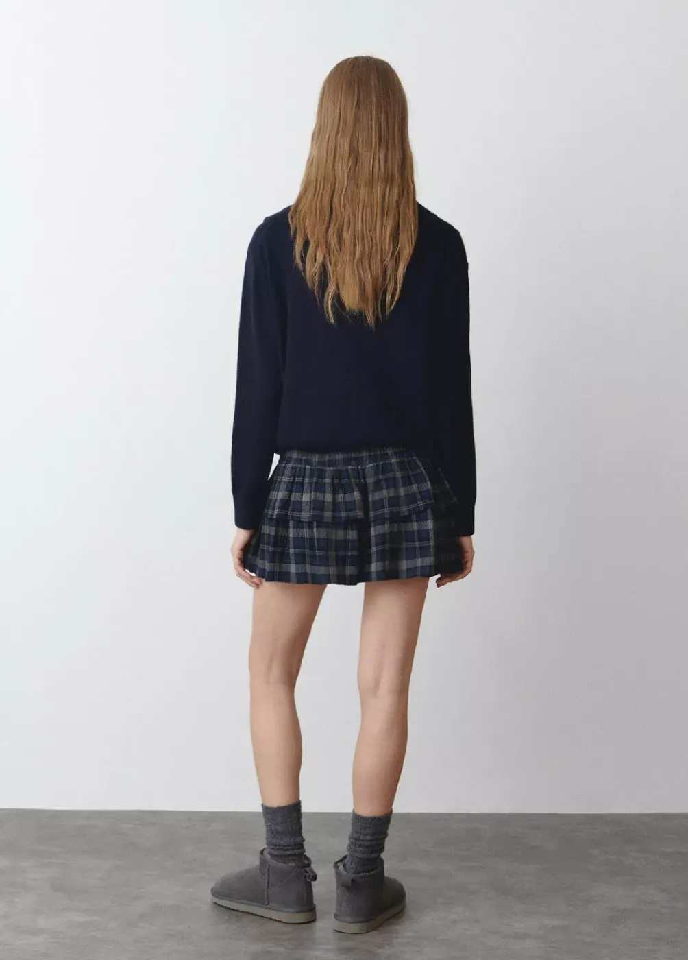 Falda Volantes Cuadros-Brownie Spain Clearance