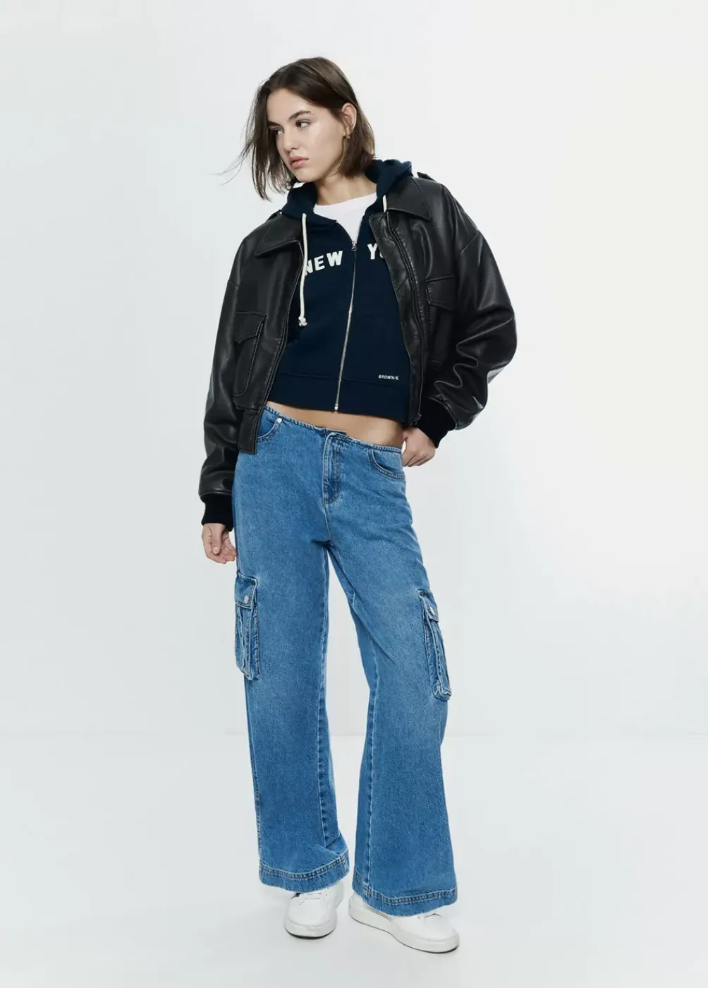 Jeans Cargo Bajo Cintura-Brownie Spain Discount