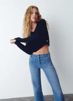 Jeans Culotte Botones Frontales-Brownie Spain New