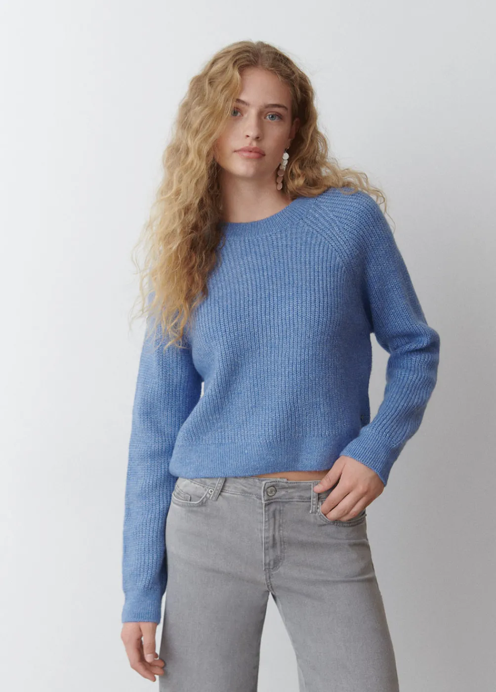 Jersey Cropped Basico Cuello Redondo-Brownie Spain Fashion