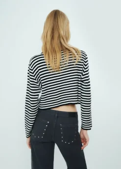 Jersey Rayas Cropped-Brownie Spain Online