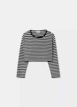 Jersey Rayas Cropped-Brownie Spain Online