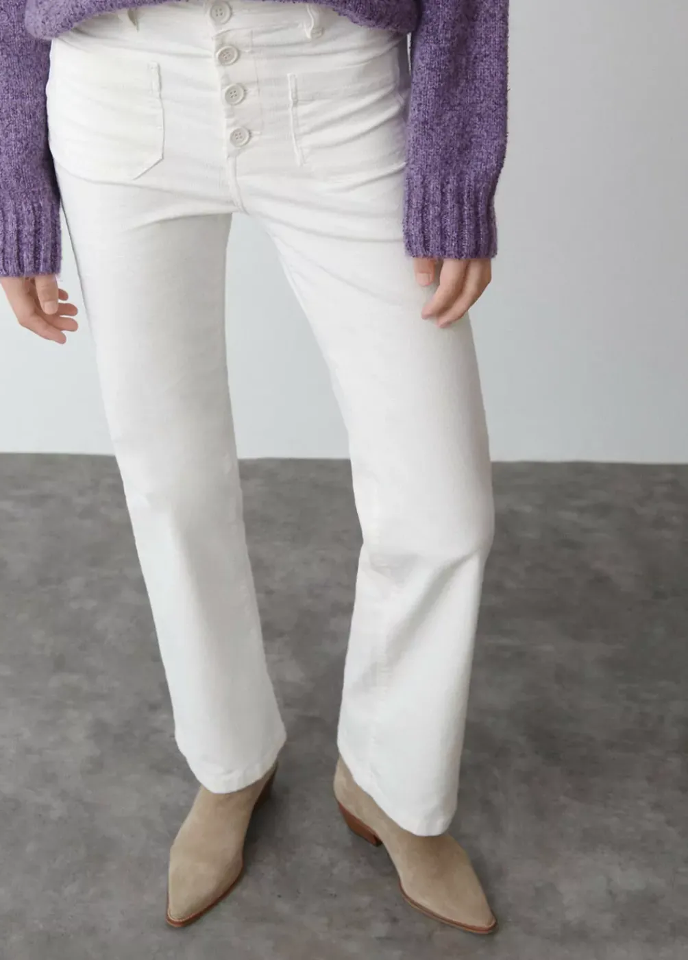 Pantalon Pana Culotte Bolsillo Frontal-Brownie Spain Best