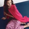 Shawl Liso Fucsia-Brownie Spain Fashion