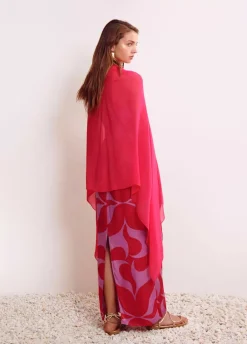 Shawl Liso Fucsia-Brownie Spain Fashion