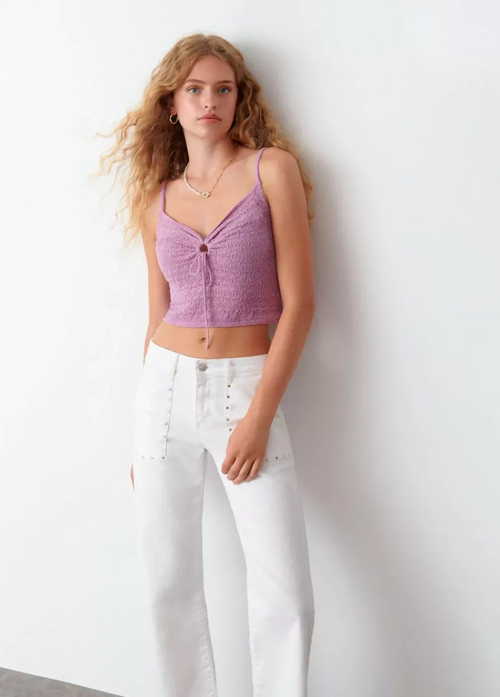 Top Crochet Tirantes Nudo-Brownie Spain Online