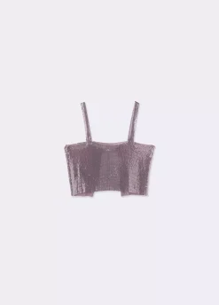 Top Malla Metalica Malva-Brownie Spain Fashion
