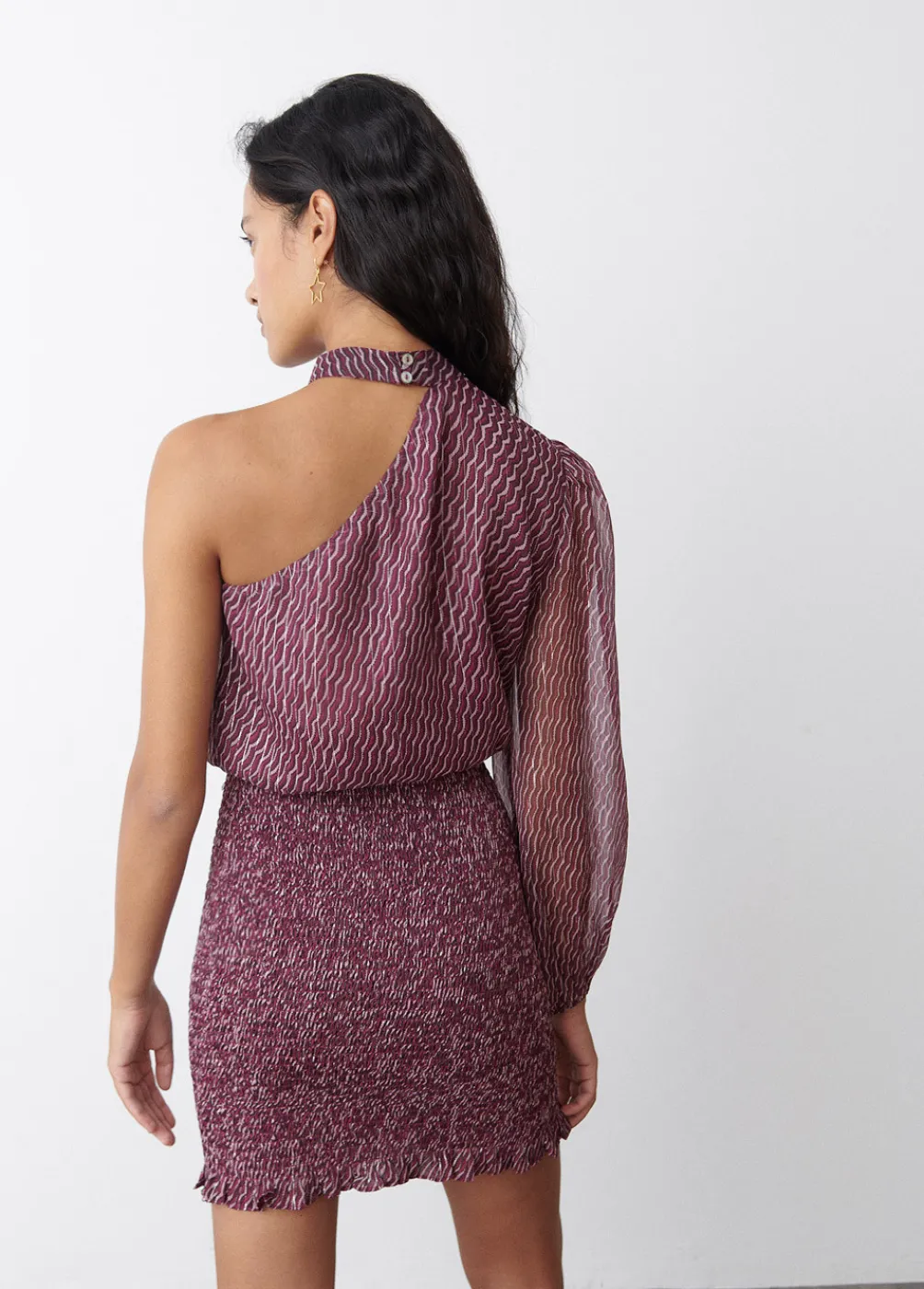 Vestido Asimetrico Choker-Brownie Spain Clearance