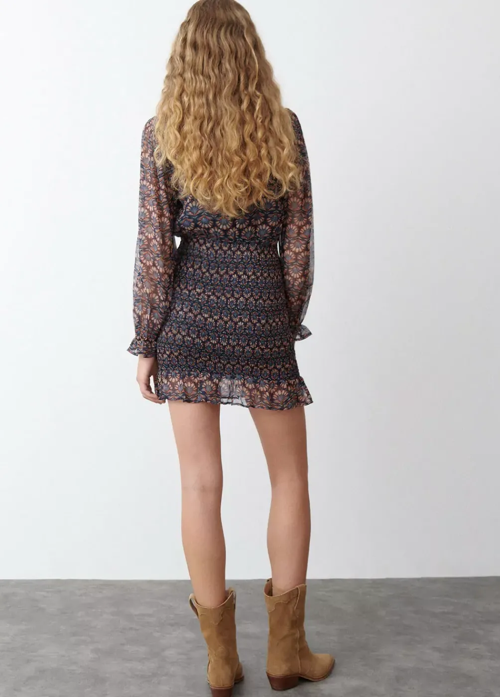 Vestido Engomado Estampado Indio-Brownie Spain Outlet