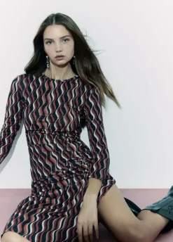 Vestido Estampado Ondas-Brownie Spain New