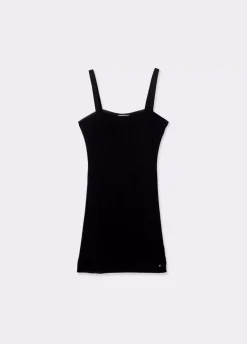 Vestido Punto Cuello Cuadrado-Brownie Spain Outlet