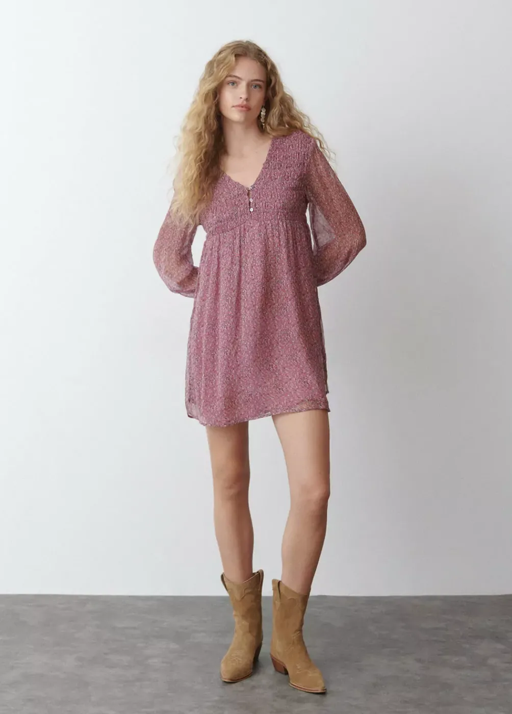 Vestido Smock Pecho Suelto-Brownie Spain New